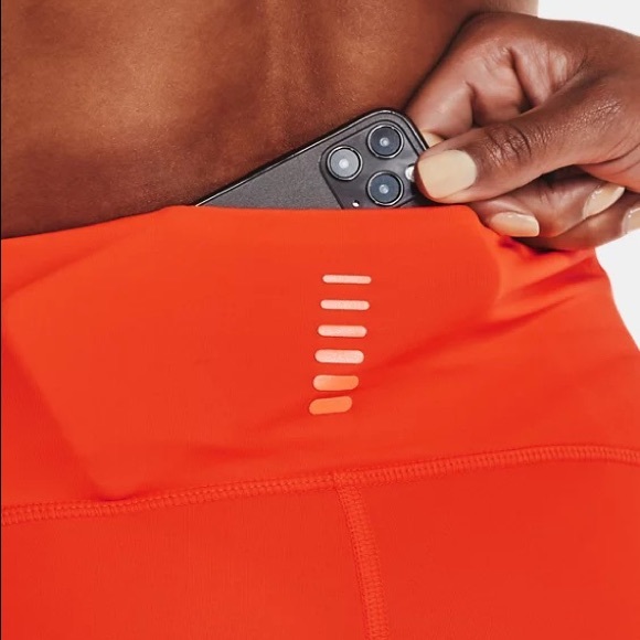 NWT Women's Under Armour Fly Fast Capri Orange Medium - Picture 7 of 11